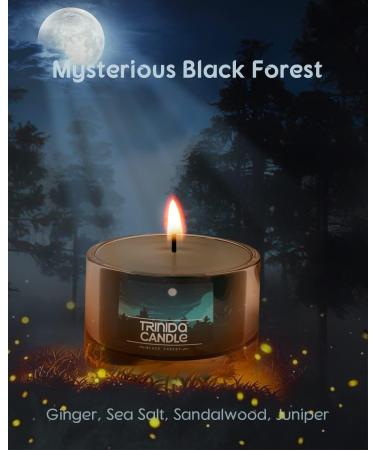 TRINIDa Gentlemen Trio Collection: Set of 3 Black Scented Candles for Aromatherapy & Relaxation - Buy Online on GoSupps.com