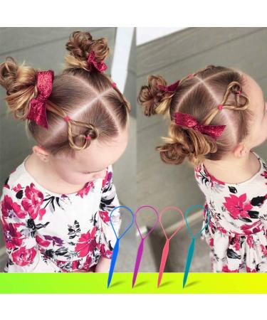 Topsy Tail Hairdressing Tool Set - 8 Pieces 4 Colors | Perfect for French Braids & Creative Hairstyles - International Shipping Available - Buy Online on GoSupps.com
