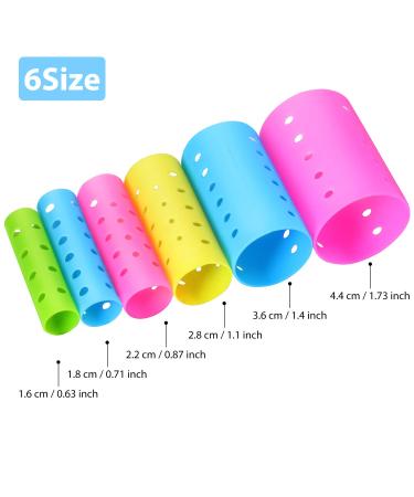 141-Piece Magnetic Hair Rollers Set - 60 Plastic Rollers, 60 Pins, 20 Clips, Hairnet | Versatile Sizes for All Hair Types - Buy Online on GoSupps.com