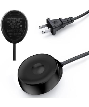 Electric Toothbrush Charger for Braun Oral B IO Series 7 8 9 Toothbrush Replacement Magnetic Charger 100V-240V for IO 3768 Charger for IO7 IO8 IO9 IP67 1.22m for Travel & Home Use (Black)
