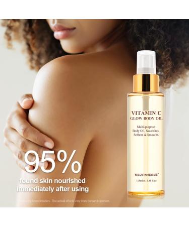 Neutriherbs Rosehip Oil for Dry Skin - Hydrating Moisturizer & Brightening Body Massage Oil - 115ml All Skin Types - Buy Online on GoSupps.com