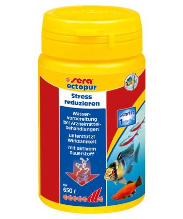 Sera ectopur 100 ml (130 g) - relief in the event of illness and stress with cleaning oxygen facilitates breathing of the fish reduces stress supports the drug effect 130g / 650 liters