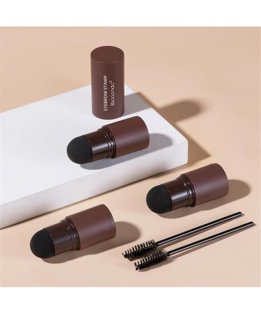 Buy Mllkcao Eyebrow Powder Kit Waterproof Long-Lasting 2 Brushes Natural Brown (3-Pack) | International Shipping - Buy Online on GoSupps.com