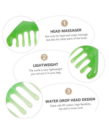 Beavorty 2-in-1 Massage Comb & Gua Sha Scraper Tool - 8 Teeth Body & Scalp Massager for Natural Healing - Buy Online on GoSupps.com