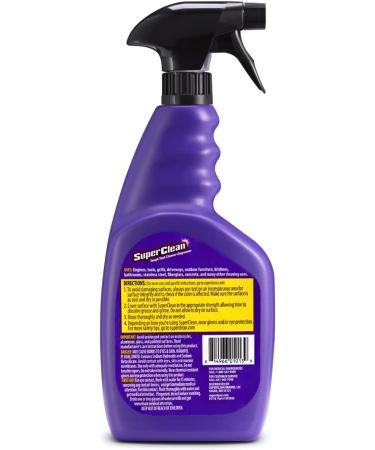 Super Clean Foaming All Purpose Cleaner Degreaser Spray | Biodegradable Full Concentrate - 32oz - Buy Online on GoSupps.com