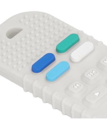 Silicone Remote Control Shape Baby Chew Toy | Safe & Easy to Clean Teething Toy for Boys - Beige - Buy Online on GoSupps.com