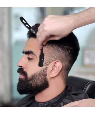 OCBA Wooden Barber Razor | Light Weight & Professional Shaving Razor (Black) - Buy Online on GoSupps.com
