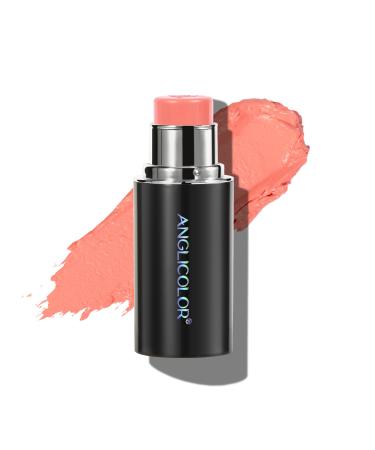 Anglicolor Anglicolor Cream Blush Stick creamy texture with luminous finish natural finish Ideal for travel easy to apply (02# Guava Peach)
