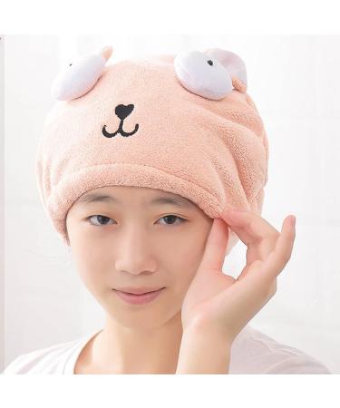 Mother & Daughter Microfiber Hair Towel Wrap - Pink Quick Drying Hair Turban Set | Soft & Absorbent Bath Hat - Buy Online on GoSupps.com