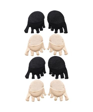 4 Pairs Full Toe Socks Reusable Metatarsal Pads Half Socks Comfortable Metatarsal Pads Compact Toe Socks Outdoor Forefoot Pads Wear-Resistant Toe Socks Outdoor Metatarsal Pads
