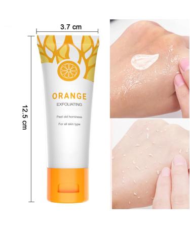 Buy Natural Orange Exfoliating Gel Scrub for Face & Body | Deep Cleansing & Moisturizing (50g) - International Shipping Available - Buy Online on GoSupps.com