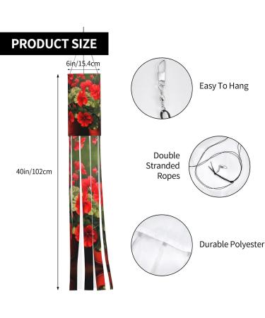 Red Geraniums Holiday Hair Dryer - Small Lightweight Wear-Resistant Oxford Cloth for Halloween Decoration - Buy Online on GoSupps.com