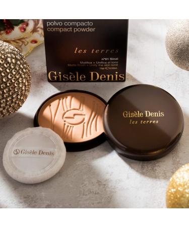 GISELE DENIS Les Terres Compact Powder No. 1 Sinai | Premium Make-up & Tanning 15g - Worldwide Shipping - Buy Online on GoSupps.com