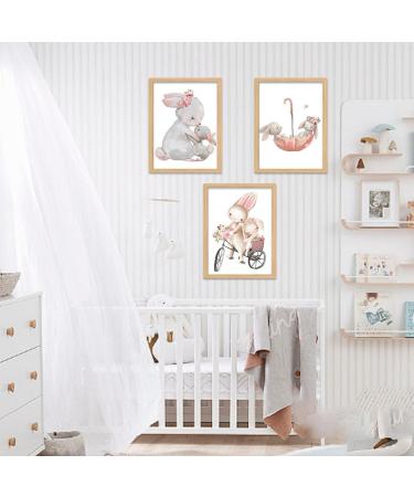 Zamety Set of 3 Baby Room Animal Posters - Nursery Decoration for Boys | Children's Room Wall Art - Kids Poster Print for Baby Room Decor - Buy Online on GoSupps.com
