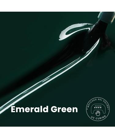 MAYCHAO Emerald Green Gel Nail Polish 15ML Green Gel Polish Soak Off UV LED Nail Polish Nail Art Starter Manicure Salon DIY at Home 0.5 OZ - Buy Online on GoSupps.com