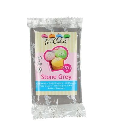 Funcakes Fondant -Stone Grau (1 x 250 g) - Buy Online on GoSupps.com