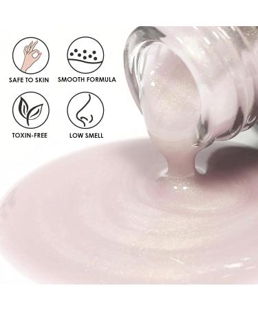 DMQ Sea Shell Glitter Nail Polish Holographic Nail Varnish Sparkling Shiny Aurora Nail Gel - Long Lasting Chip Resistant & Quick Drying Nail Polish Gel for DIY Nail Art at Home - 12ML Mermaid Glitter - Buy Online on GoSupps.com