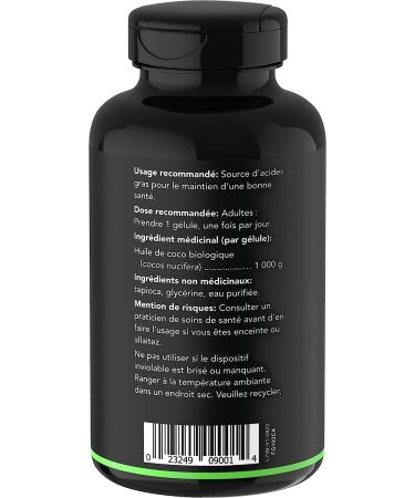 Sports Research Organic Coconut Oil Capsules - 120 Vegan Certified Plant Gels - Buy Online on GoSupps.com