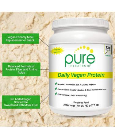Organic Yellow Pea Protein Vanilla - 20 Servings (NEW BIGGER SIZE) | 22g Protein, Sugar Free, 8g Fiber, Amino Acid Score 100 - Buy Online on GoSupps.com