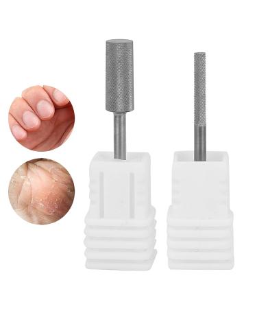 2pcs Tungsten Steel Nail Drill Bits - Cuticle Remover Diamond Bits for Manicure Pedicure - Buy Online on GoSupps.com
