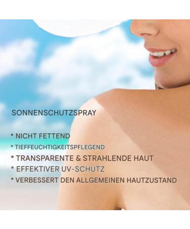 Sunscreen spray moisturizing sunscreen for the body 100 ml body lotions for sensitive skin suitable for daily use holidays sports swimming family and - Buy Online on GoSupps.com