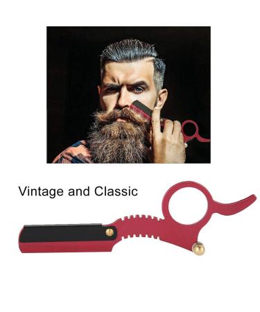 Classic Anti-Rust Alloy Razor - Premium Barber Shaving Razor (Red Retro Design) - International Shipping Available - Buy Online on GoSupps.com