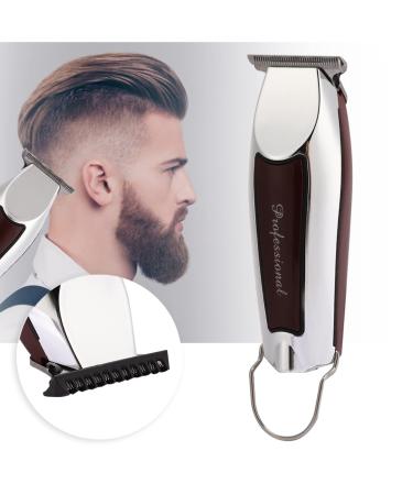 JTLB Electric Hair Clipper USB Rechargeable Hair Trimmer Carving Shaver Silver ABS Material (USB Specifications)