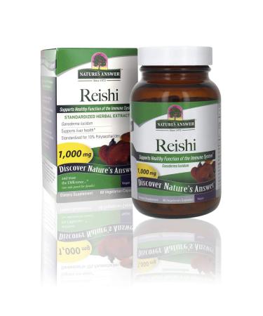 Nature's Answer Reishi 1000 mg 60 Vegetarian Capsules