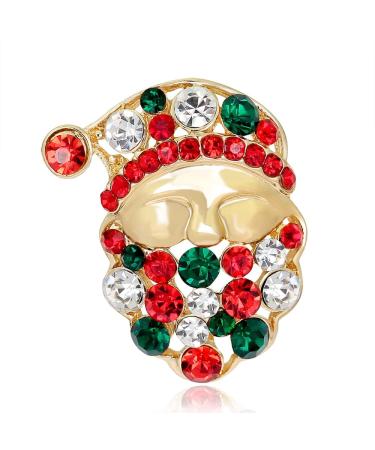 Pin Jewelry Gifts for Women Cute Inlaid Rhinestone Christmas Brooches for Women Creative Colorful Boots Snowman Pins Party Accessories Sweater Jewelry Brooches & Pins