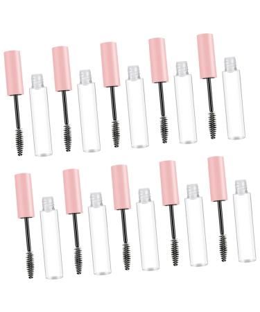 NULYLU 10pcs Mascara Empty Tube Lash Cosmetics Cosmetic Storage Tube Refillable DIY Clear Wand Plastic