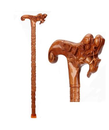 Crutches for Adults Solid Wood Crutches Non-Slip Crutches God Faucet Handle Design Ergonomic Handle Beautiful and Comfortable Walking Ai Bathing in Sunlight