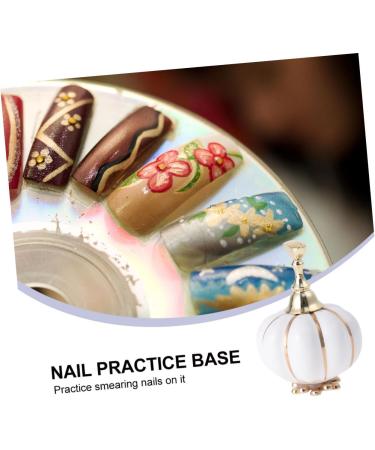 minkissy Nail Art Practice Holder Acrylic Nail Diy Nail Art Display Stand Nail Tips Stand Holders Fake Nail Display Magnetic Nail Kickstand Nail Stand Holder White Lip Gloss Earth Tones 5.4x3.5cm White - Buy Online on GoSupps.com