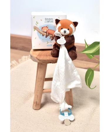 Doudou et Compagnie UNICEF Panda Pacifier Chain - 12 cm Cuddly Toy Gift for Baby Boys & Girls - Buy Online on GoSupps.com