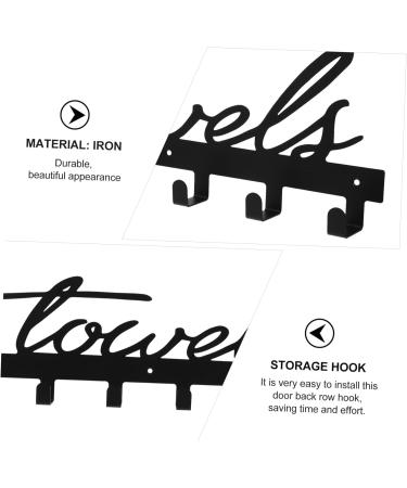 PRETYZOOM Towel Holder Towel Bathroom Rack Organizer Hooks Outdoor Professional Hanger Iron Pool Storage Art Hook - Buy Online on GoSupps.com