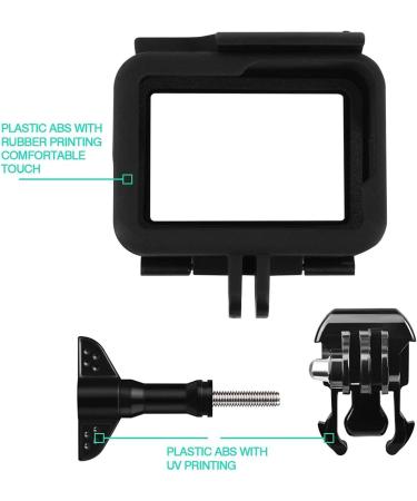 Kourpar Protective Housing Case for GoPro Hero 7/6/5 - Black Frame Camera Mount, Compatible with Hero 7/6/5, Silver/White, Grey Border, Cage Shell for Ultimate Protection - Buy Online on GoSupps.com