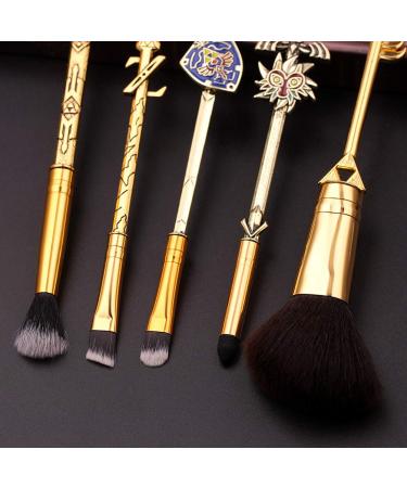 Dan & Dre 5-Part Make-Up Brush Set - The Legend of Zelda | Perfect Cosplay Gift | Women's Cosmetics with Storage Bag - Buy Online on GoSupps.com