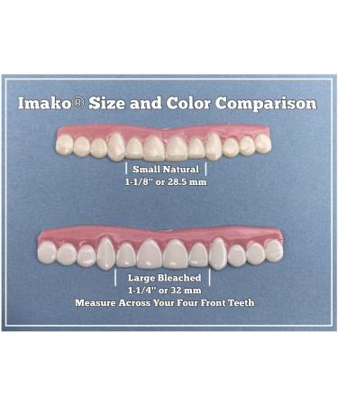Imako Cosmetic Teeth for Women - Large Bleached Uppers Only | DIY Smile Makeover - Buy Online on GoSupps.com