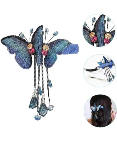 Angoily Butterfly Spring Hair Clip Barrettes Claw Clips for Girls Ladies Hair Accessories Hair Claws Girls Hair Accessories Girls Hair Clips Rhinestones of Hairpin - Buy Online on GoSupps.com