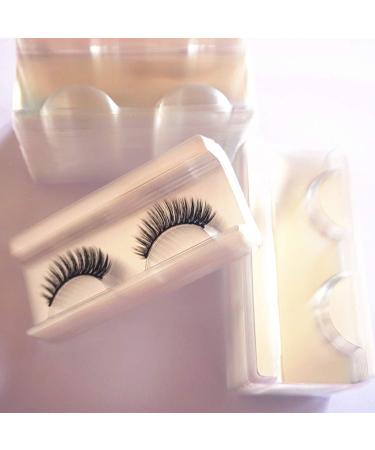 100pcs Transparent Empty Eyelash Trays Holder - Plastic Packaging Box for 25MM Lashes - Beauty Salon Storage Case - Buy Online on GoSupps.com