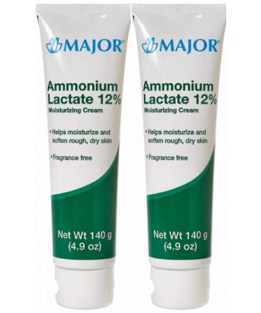 (2 Pack) MAJOR AMMONIUM LAC 12% CREAM AMMONIUM LACTATE-12% White 140 GM UPC 309045983485 4.93 Ounce (Pack of 2)