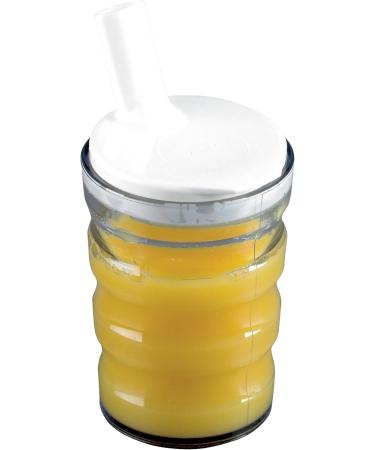 Homecraft Clear Non Spill Cup - Small Size Portable Travel Mug with Straw Lid for Children, Elderly, and Disabled - Pack of 1 - Buy Online on GoSupps.com