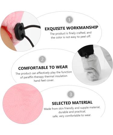 FRCOLOR 2 Sets Gloves Wax Foot Cover Wax Bath Hand Mitts Paraffin Bath Mitts Round Playing Baby Mat Foot Spa Cover Heat Tool Spa Hand Bag Pink Fabric Feet Insulation Cover - Buy Online on GoSupps.com
