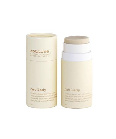 Routine Natural Deodorant Cat Lady Deo Stick | 1.7 Fluid Oz. Natural Deodorant Aluminum Free Natural Deodorant For Women & Men | (Stick Formula) Cat Lady 1.76 Ounce (Pack of 1) - Buy Online on GoSupps.com
