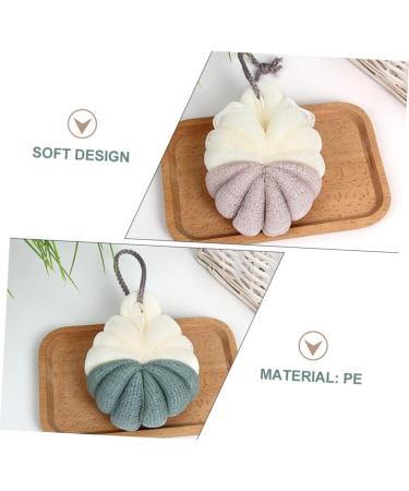 4 Pcs Bath Bouquet Bath Tub Cleaner & Exfoliating Shower Loofah Balls - Japanese-Style Sponge for Ultimate Clean & Relaxation - Buy Online on GoSupps.com