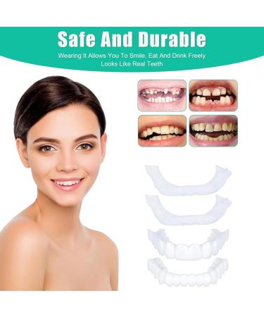 Buy 2 Pairs of Cosmetic Veneers - Temporary Prosthetic Teeth & Lightening Dentures for Men & Women - Instant Smile Makeover - Buy Online on GoSupps.com