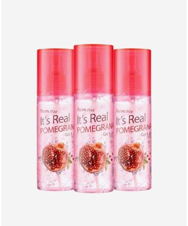 Farmstay It's Real Pomegranate Gel Mist 120ml | Hydrating Facial Mist & Refreshing Skincare - Buy Online on GoSupps.com