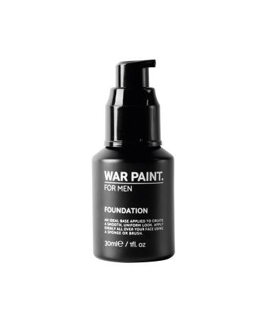 War Paint For Men Medium Coverage Foundation - Vegan Friendly & Cruelty Free - Fathers Day Gift Idea - Natural Looking Face Makeup For Men - Light Shade - 30ml