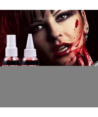 Halloween Fake Blood Kit | Coagulated Gel Blood Kit with Cleansing Soap Washable Zombie Vampire Costume Accessories for Film Cosplay Theme Party Photo Prop Stage - Buy Online on GoSupps.com