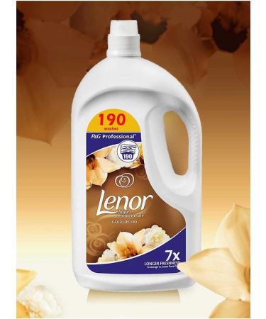 Lenor Super Concentrate Gold Orchid Fabric Conditioner 190 Washes 3.8L - Pack of 1 - Buy Online on GoSupps.com