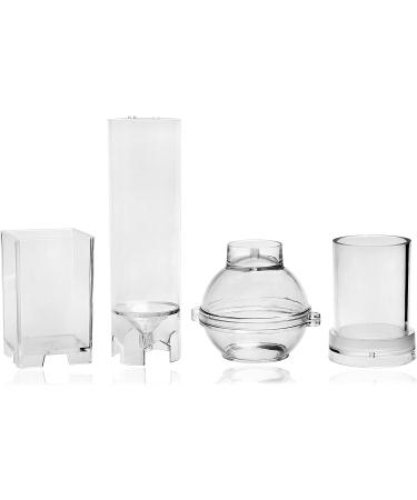 MILIVIXAY 4pcs Plastic Candle Making Molds - Pillar, Cylinder, Rectangle, and Sphere Mold for Beeswax Kit - Buy Online on GoSupps.com